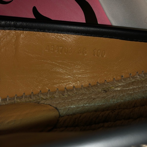 Gucci GG black leather espadrille - Picture 6 of 8